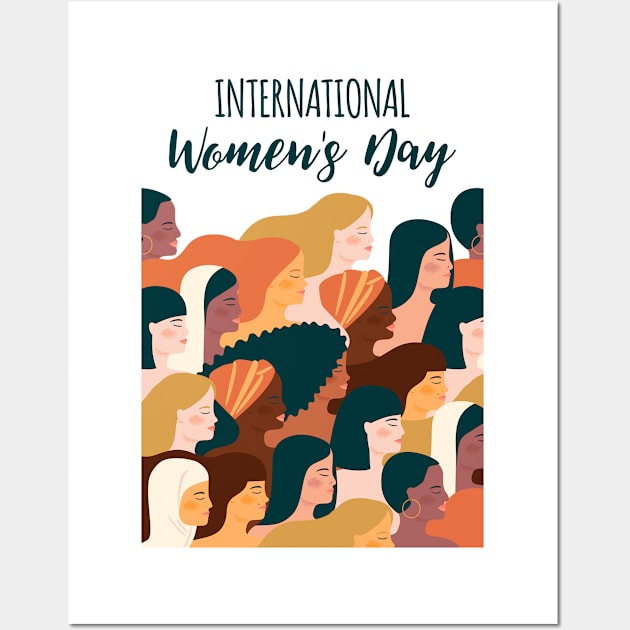 International Women's Day Shirt March 8 Wall Art by grendelfly73